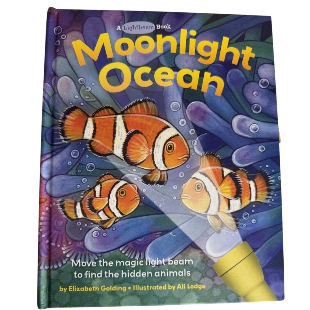 Moonlight Ocean Lightbeam Book Elizabeth Golding Magic Flashlight Interactive